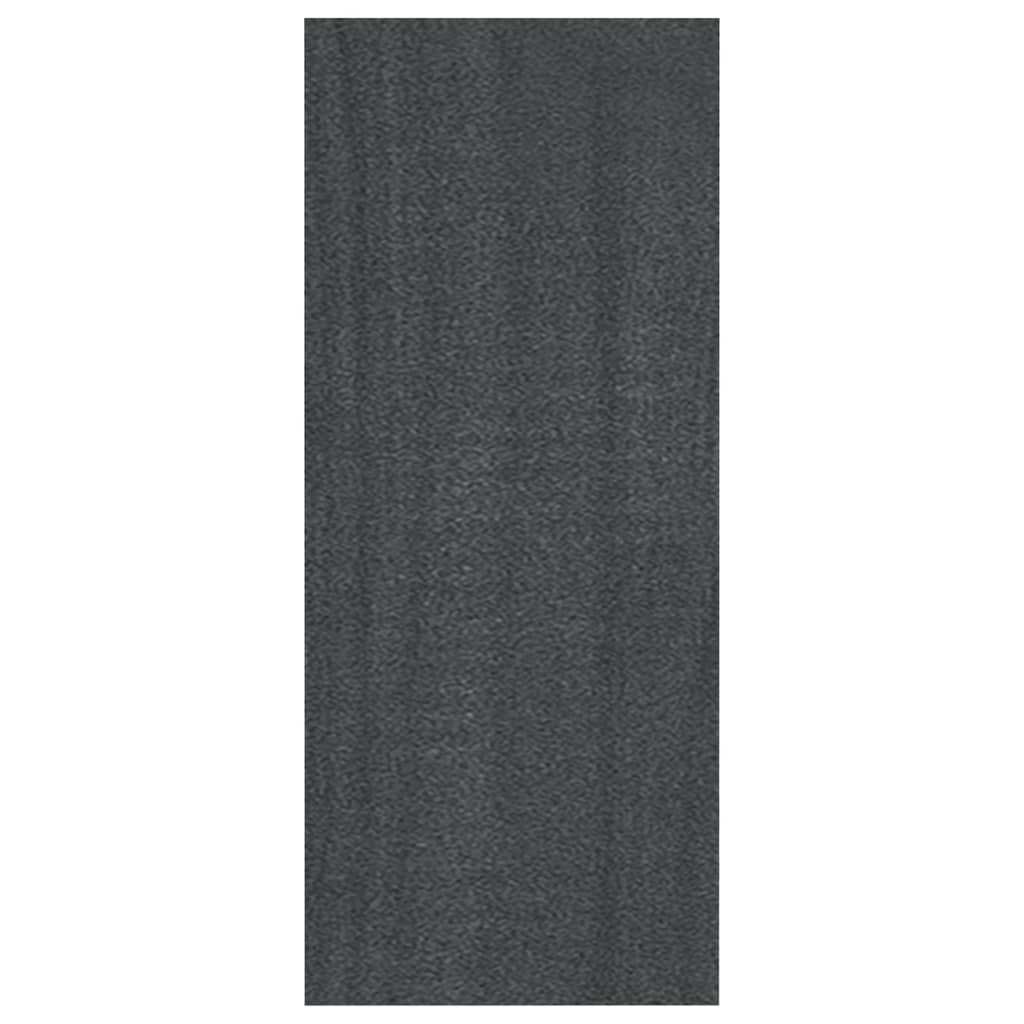 vidaXL Book Cabinet Grey 40x30x71.5 cm Solid Pinewood