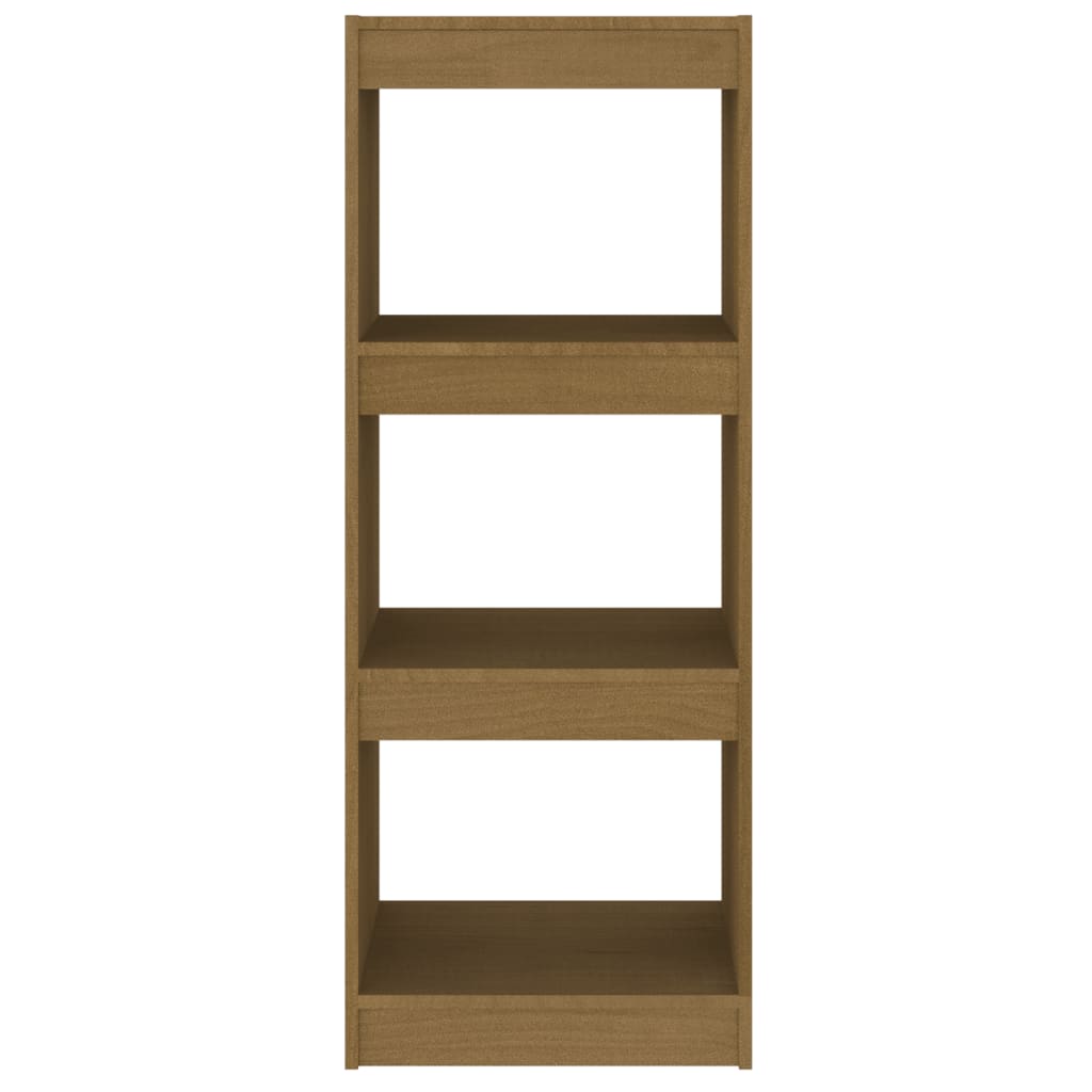 vidaXL Book Cabinet/Room Divider Honey Brown 40x30x103.5 cm Pinewood
