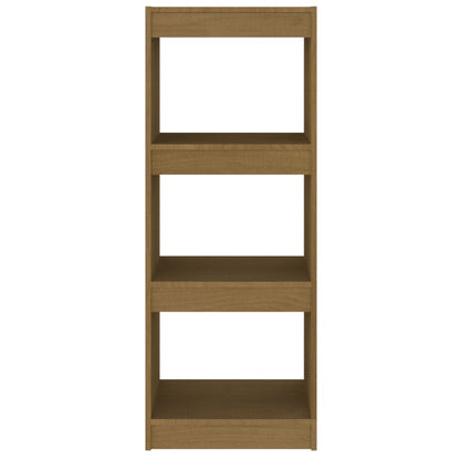 vidaXL Book Cabinet/Room Divider Honey Brown 40x30x103.5 cm Pinewood