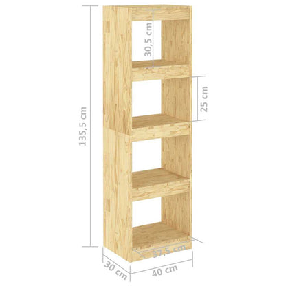 vidaXL Book Cabinet Room Divider 40x30x135.5 cm Pinewood - Brown