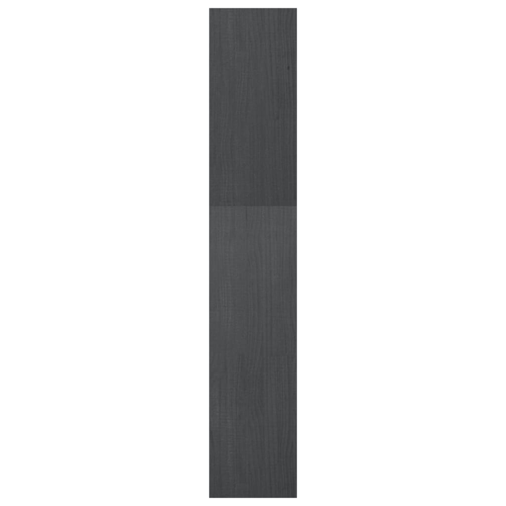 vidaXL Book Cabinet/Room Divider Grey 40x30x167.5 cm Solid Pinewood