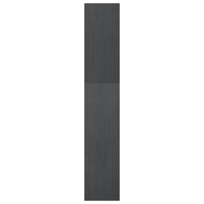 vidaXL Book Cabinet/Room Divider Grey 40x30x167.5 cm Solid Pinewood