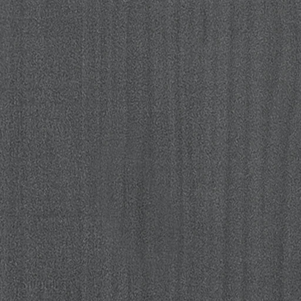vidaXL Book Cabinet/Room Divider Grey 40x30x167.5 cm Solid Pinewood