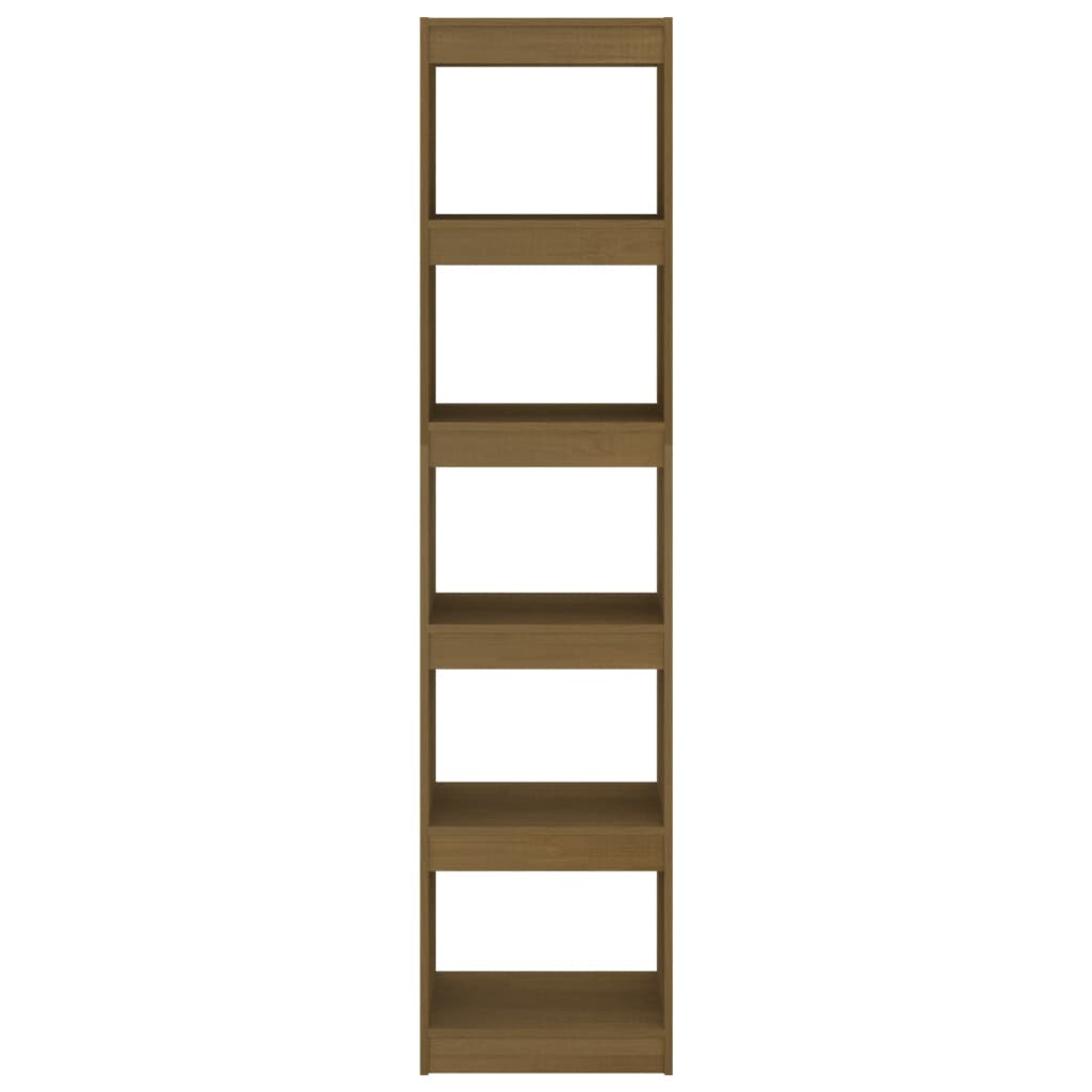 vidaXL Book Cabinet/Room Divider Honey Brown 40x30x167.5 cm Solid Pinewood