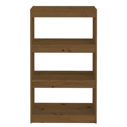 vidaXL Book Cabinet/Room Divider Honey Brown 60x30x103.5 cm Wood Pine