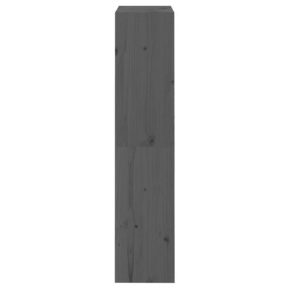 vidaXL Book Cabinet/Room Divider Grey 60x30x135.5 cm Solid Wood Pine