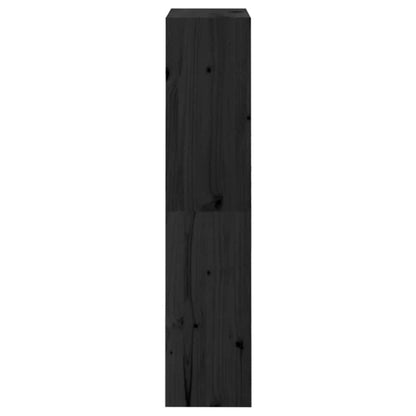 vidaXL Book Cabinet/Room Divider Black 60x30x135.5 cm Solid Wood Pine