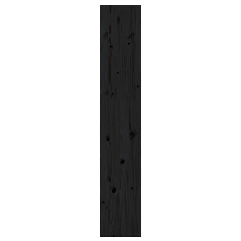 vidaXL Book Cabinet/Room Divider Black 60x30x167.5 cm Solid Wood Pine