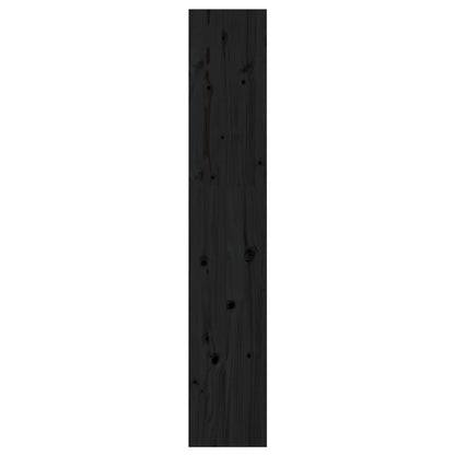 vidaXL Book Cabinet/Room Divider Black 60x30x167.5 cm Solid Wood Pine