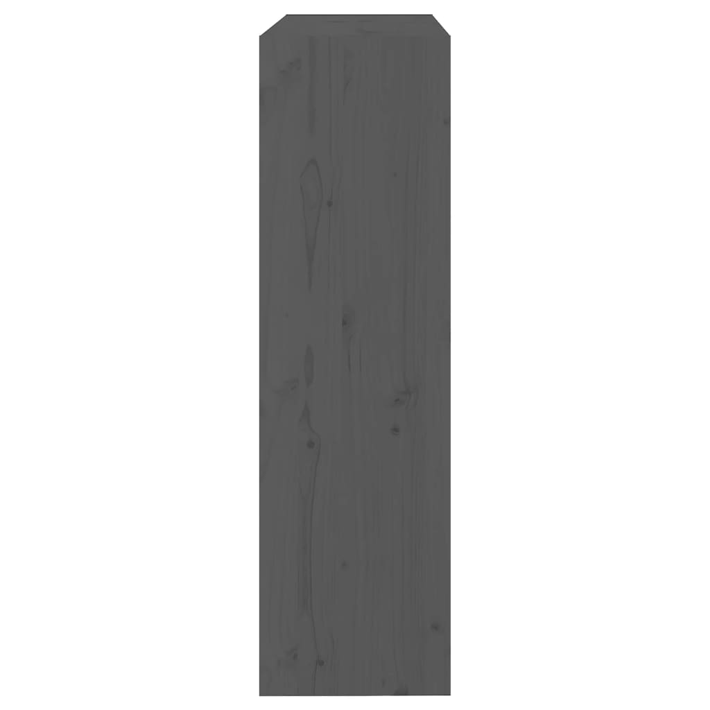 vidaXL Book Cabinet/Room Divider Grey 80x30x103,5 cm Solid Wood Pine