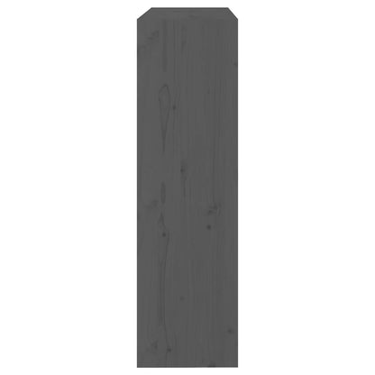 vidaXL Book Cabinet/Room Divider Grey 80x30x103,5 cm Solid Wood Pine