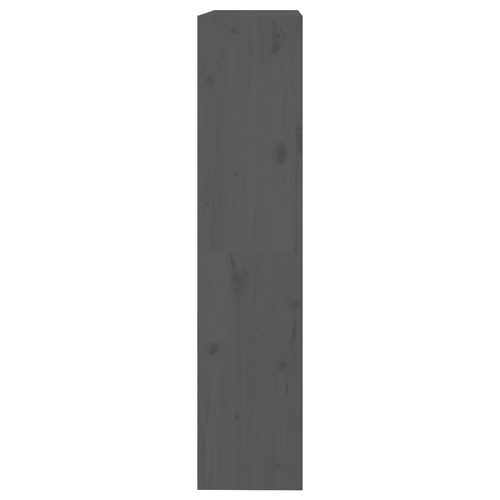 vidaXL Book Cabinet/Room Divider Grey 80x30x135,5 cm Solid Wood Pine