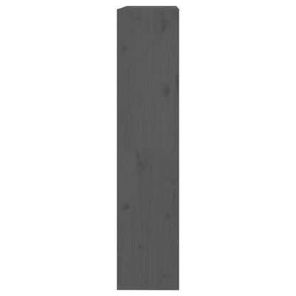 vidaXL Book Cabinet/Room Divider Grey 80x30x135,5 cm Solid Wood Pine
