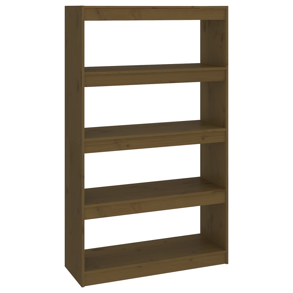 vidaXL Book Cabinet/Room Divider Honey Brown 80x30x135,5 cm Wood Pine