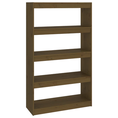 vidaXL Book Cabinet/Room Divider Honey Brown 80x30x135,5 cm Wood Pine