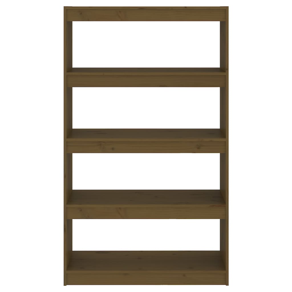 vidaXL Book Cabinet/Room Divider Honey Brown 80x30x135,5 cm Wood Pine