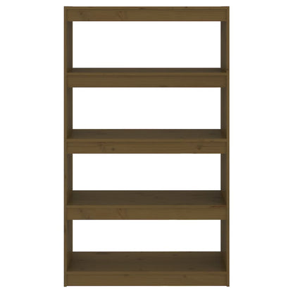 vidaXL Book Cabinet/Room Divider Honey Brown 80x30x135,5 cm Wood Pine