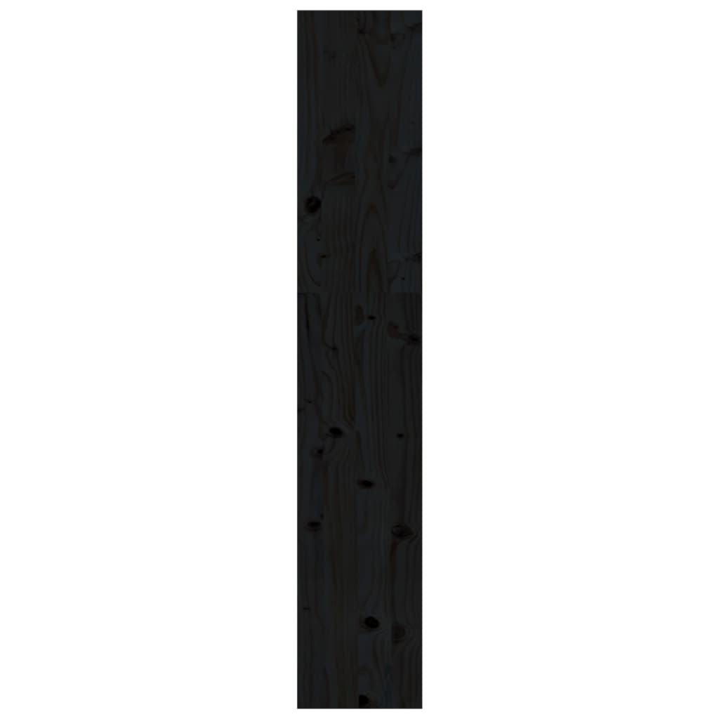 vidaXL Book Cabinet/Room Divider Black 80x30x167,4 cm Solid Wood Pine