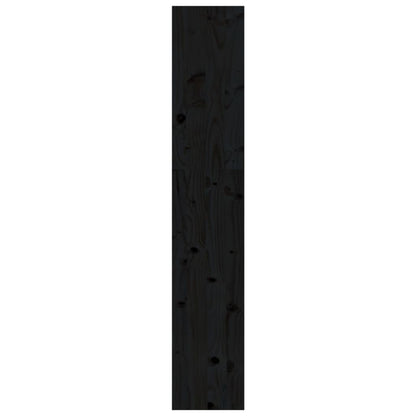 vidaXL Book Cabinet/Room Divider Black 80x30x167,4 cm Solid Wood Pine