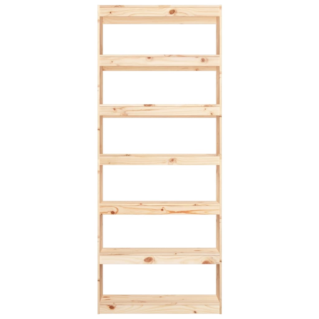 vidaXL Book Cabinet/Room Divider 80x30x199,5 cm Solid Wood Pine - Brown