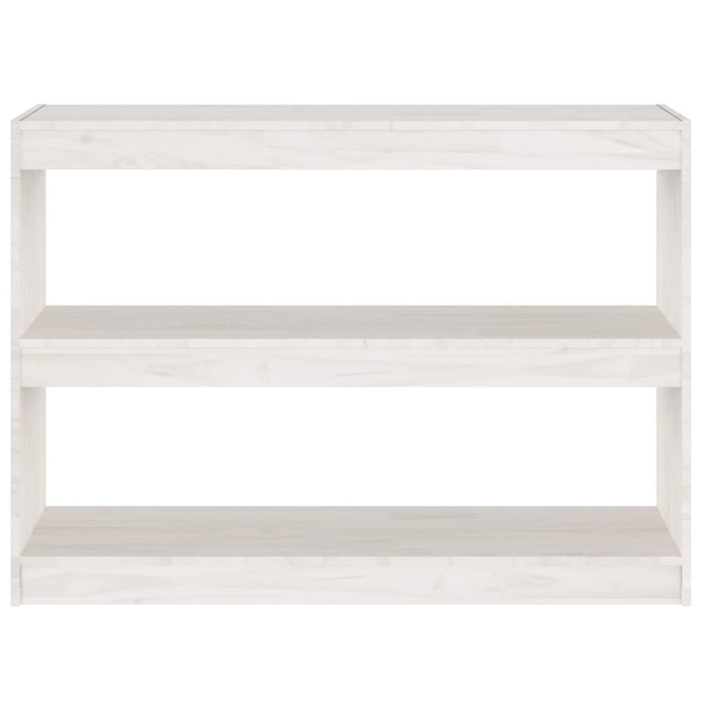 vidaXL Book Cabinet Room Divider White 100x30x71.5 cm Pinewood