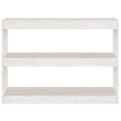 vidaXL Book Cabinet Room Divider White 100x30x71.5 cm Pinewood