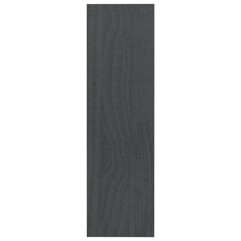 vidaXL Book Cabinet/Room Divider Grey 100x30x103 cm Solid Pinewood