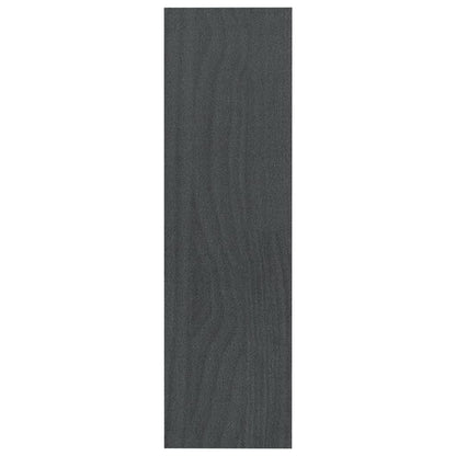 vidaXL Book Cabinet/Room Divider Grey 100x30x103 cm Solid Pinewood