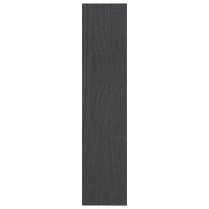vidaXL Book Cabinet/Room Divider Grey 100x30x135.5 cm Solid Pinewood