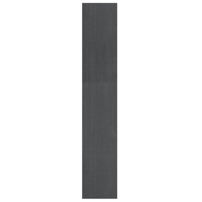 vidaXL Book Cabinet/Room Divider Grey 100x30x167.5 cm Solid Pinewood