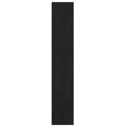 vidaXL Book Cabinet/Room Divider Black 100x30x167.5 cm Solid Pinewood