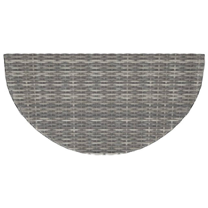 vidaXL Garden Table Grey 100x50x75 cm Poly Rattan