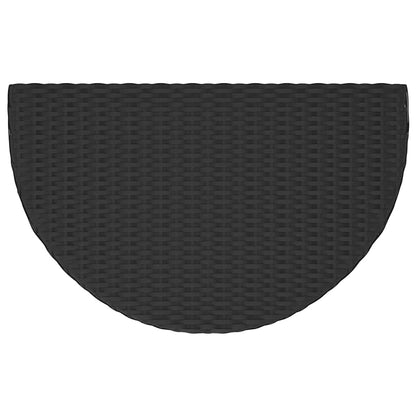 316654 vidaXL Garden Table Black 80x50x75 cm Poly Rattan