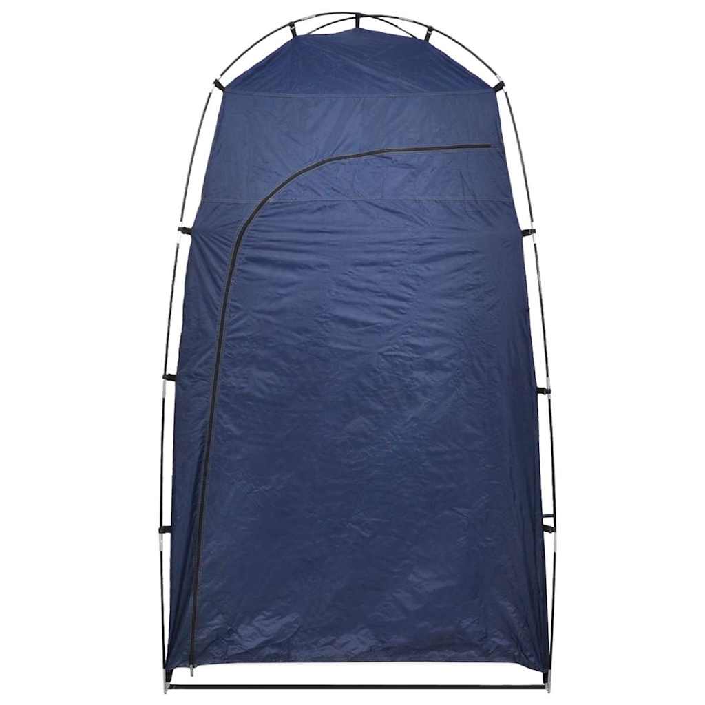 vidaXL Portable Camping Toilet with Tent 10+10 L - Grey - 130 x 130 x 210 cm