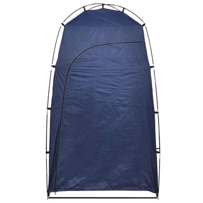 vidaXL Portable Camping Toilet with Tent 10+10 L - Grey - 130 x 130 x 210 cm