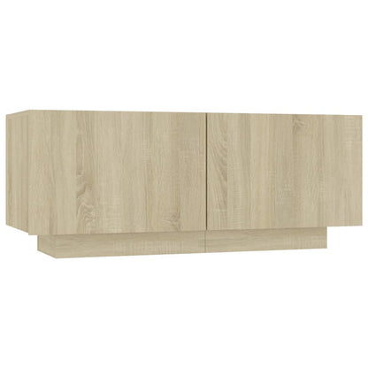 vidaXL Bedside Cabinet Sonoma Oak 100x35x40 cm Engineered Wood - Brown