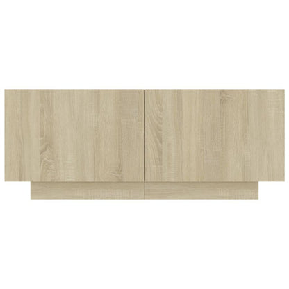 vidaXL Bedside Cabinet Sonoma Oak 100x35x40 cm Engineered Wood - Brown