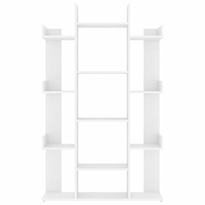 808900 vidaXL Book Cabinet White 86x25,5x140 cm Engineered Wood