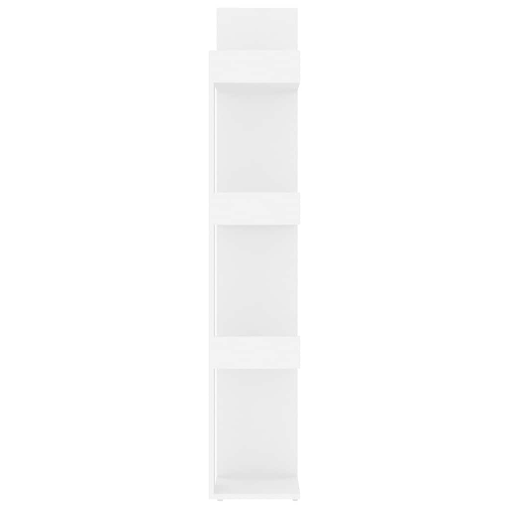 808900 vidaXL Book Cabinet White 86x25,5x140 cm Engineered Wood