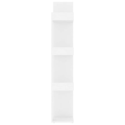 808900 vidaXL Book Cabinet White 86x25,5x140 cm Engineered Wood