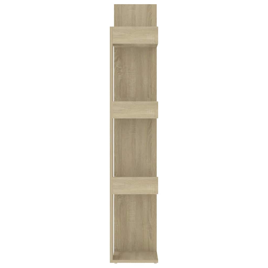 808903 vidaXL Book Cabinet Sonoma Oak 86x25,5x140 cm Engineered Wood - Brown