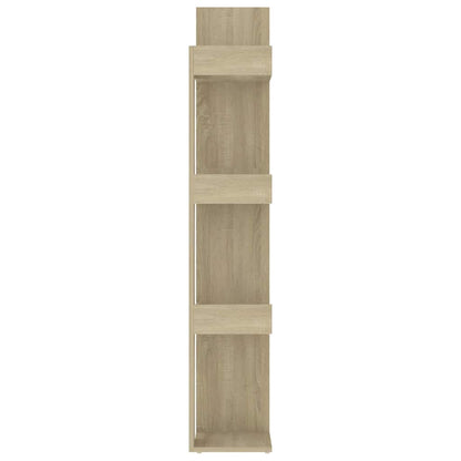 808903 vidaXL Book Cabinet Sonoma Oak 86x25,5x140 cm Engineered Wood - Brown