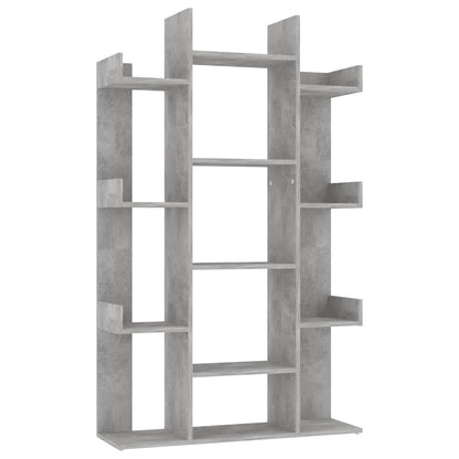 808904 vidaXL Book Cabinet Concrete Grey 86x25,5x140 cm Engineered Wood