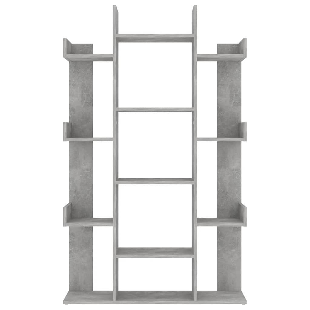 808904 vidaXL Book Cabinet Concrete Grey 86x25,5x140 cm Engineered Wood