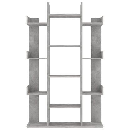 808904 vidaXL Book Cabinet Concrete Grey 86x25,5x140 cm Engineered Wood