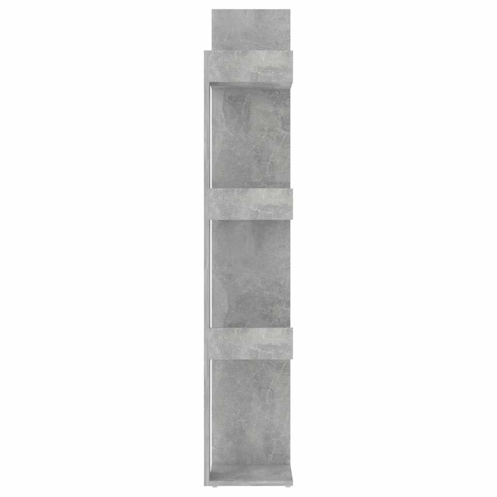 808904 vidaXL Book Cabinet Concrete Grey 86x25,5x140 cm Engineered Wood