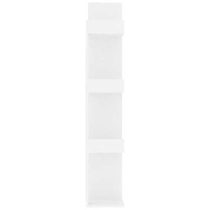 808909 vidaXL Book Cabinet White 48x25,5x140 cm Engineered Wood