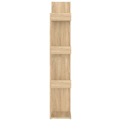 808912 vidaXL Book Cabinet Sonoma Oak 48x25,5x140 cm Engineered Wood - Brown