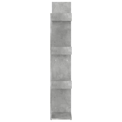 808913 vidaXL Book Cabinet Concrete Grey 48x25,5x140 cm Engineered Wood