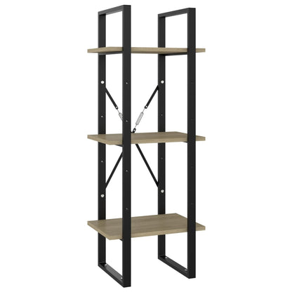 vidaXL 5-Tier Book Cabinet Sonoma Oak 40x30x175 cm Engineered Wood - Brown